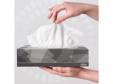 Kleenex Pochette cosmétique blanc 22x19cm 100p.